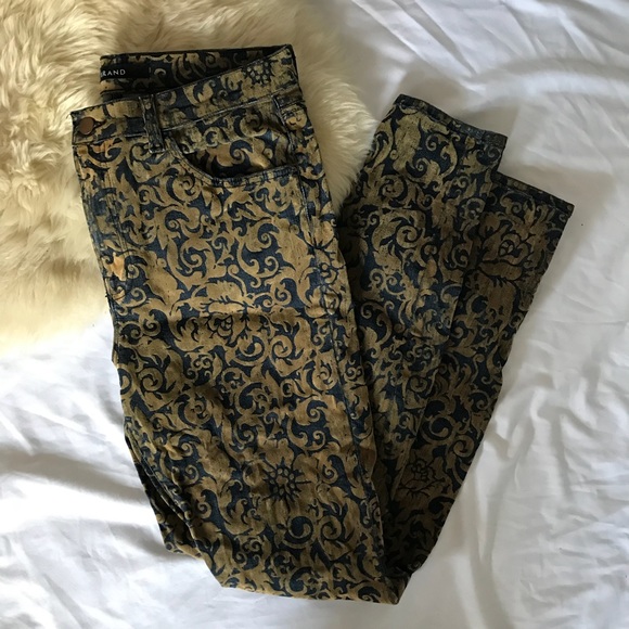 J Brand Denim - JBRAND flocked brocade Jeans sz 31